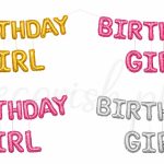 Decorish Birthday Girl Foil Multicolor - Party Balloons