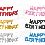 Happy Birthday Foil Balloons