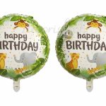 Happy Birthday Round Balloons  - 2 Balloons Set