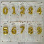 Digit Candle Gold