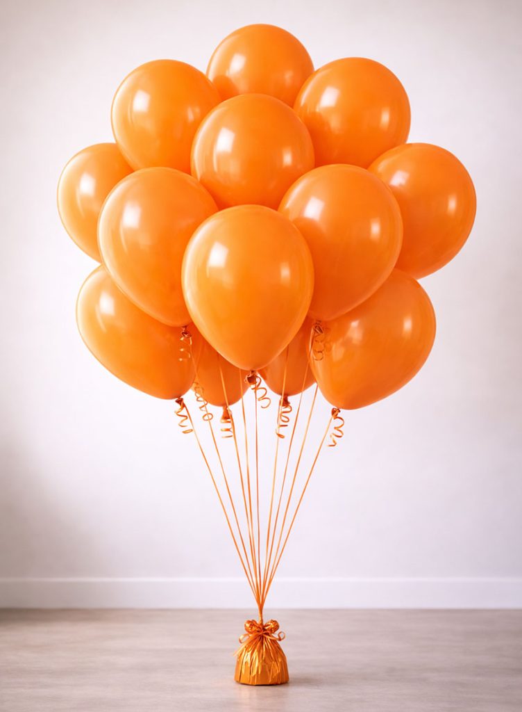 Latex / Plain party Orange yellow (25, 50, 100)