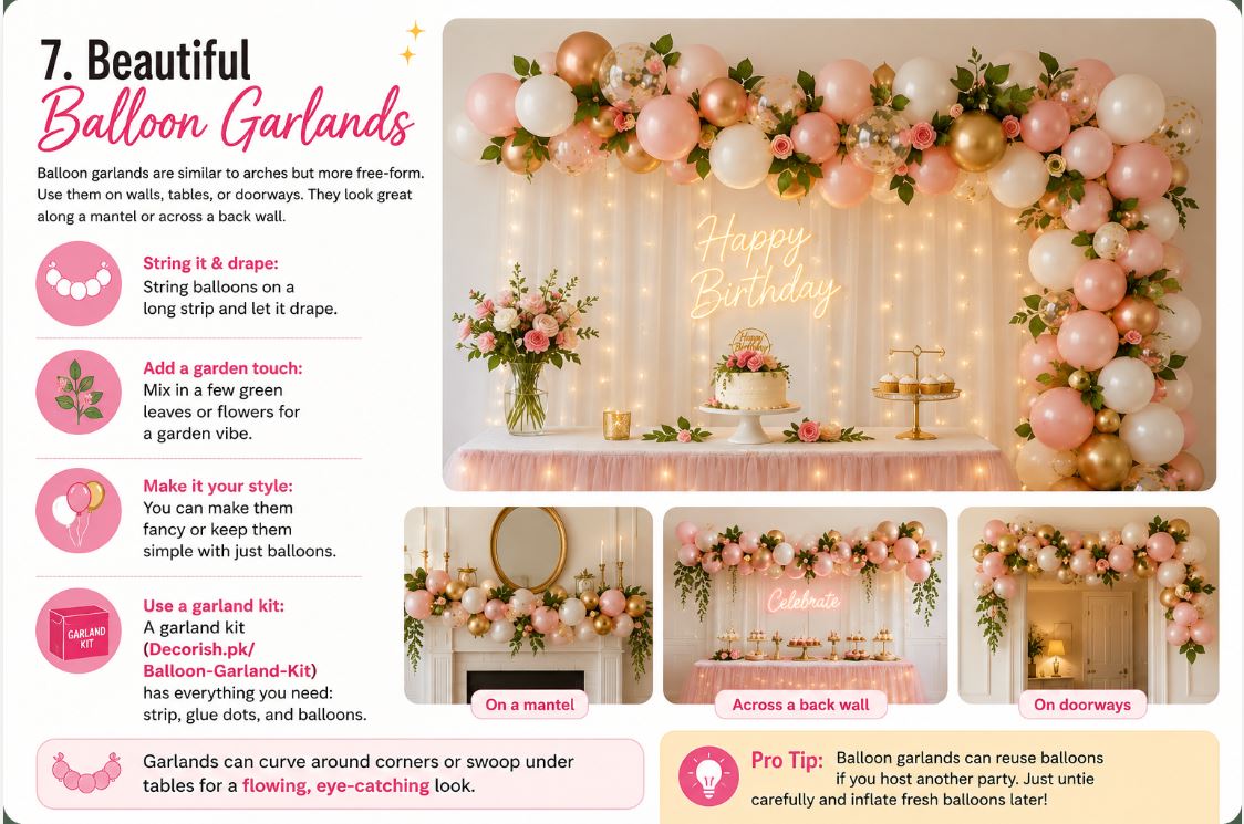 Beautiful-Balloon-Garland/Decorish.pk