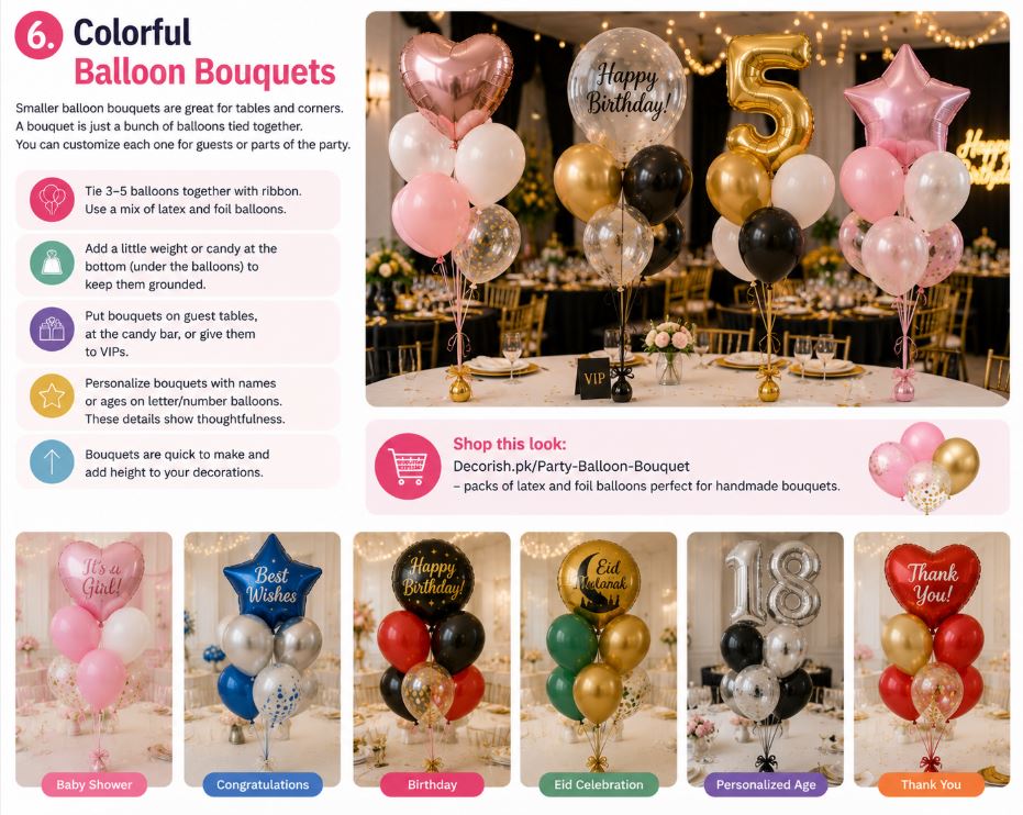 Colourful-Balloon-Bouquet/Decorish.pk