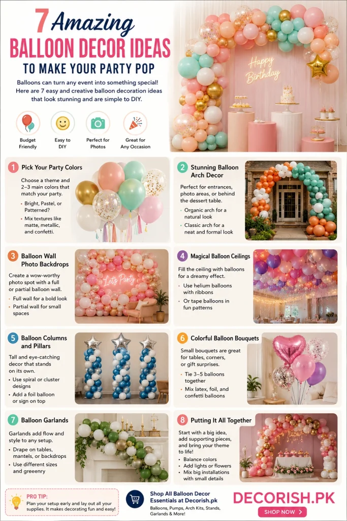 7 Amazing Balloon Decor Ideas to Make Your Party Pop