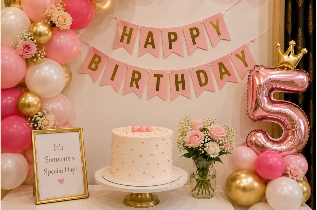 Personalized details elevating a Karachi birthday decoration setup/decorish.pk
