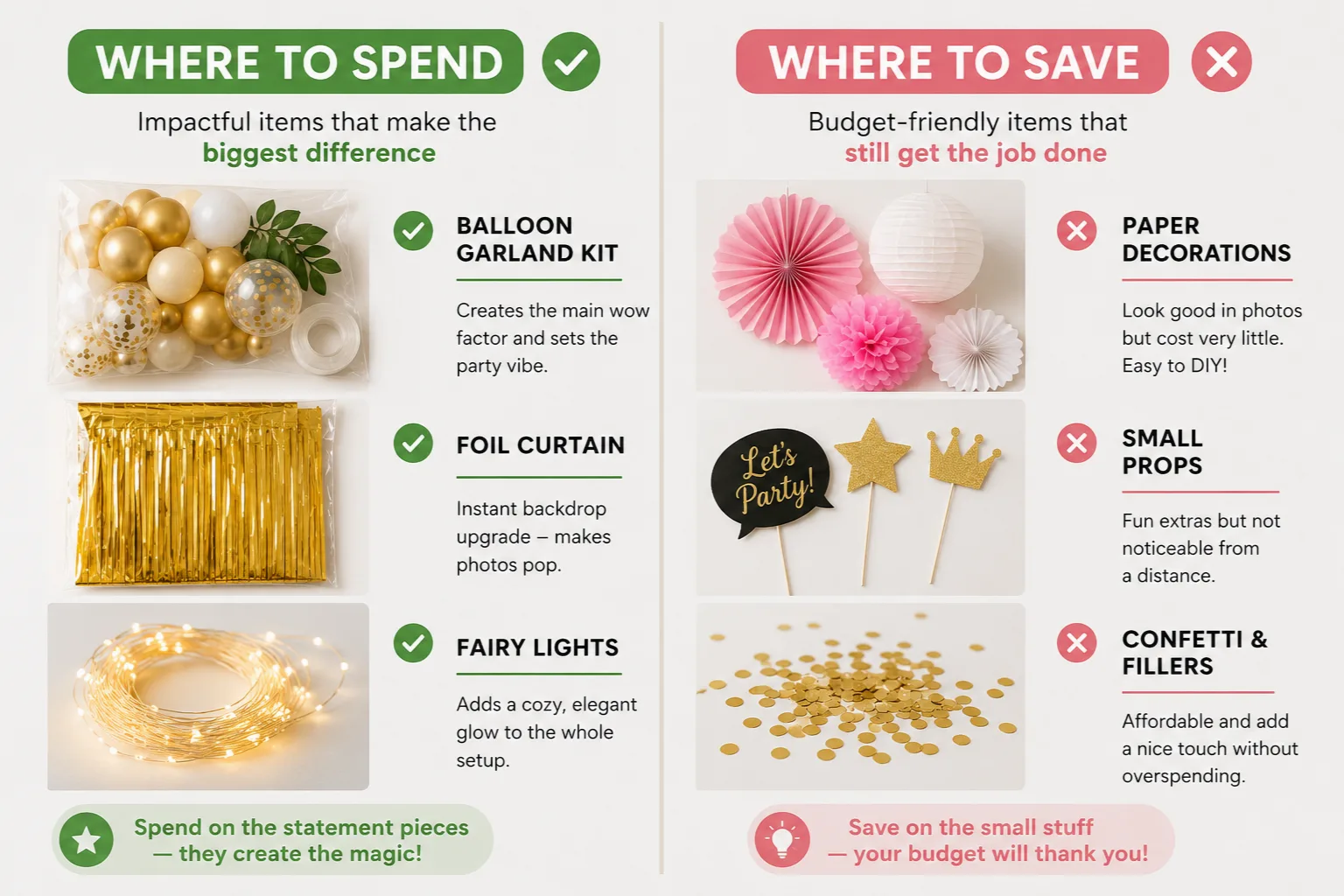 Smart spending guide for affordable party decoration materials/decorish.pk