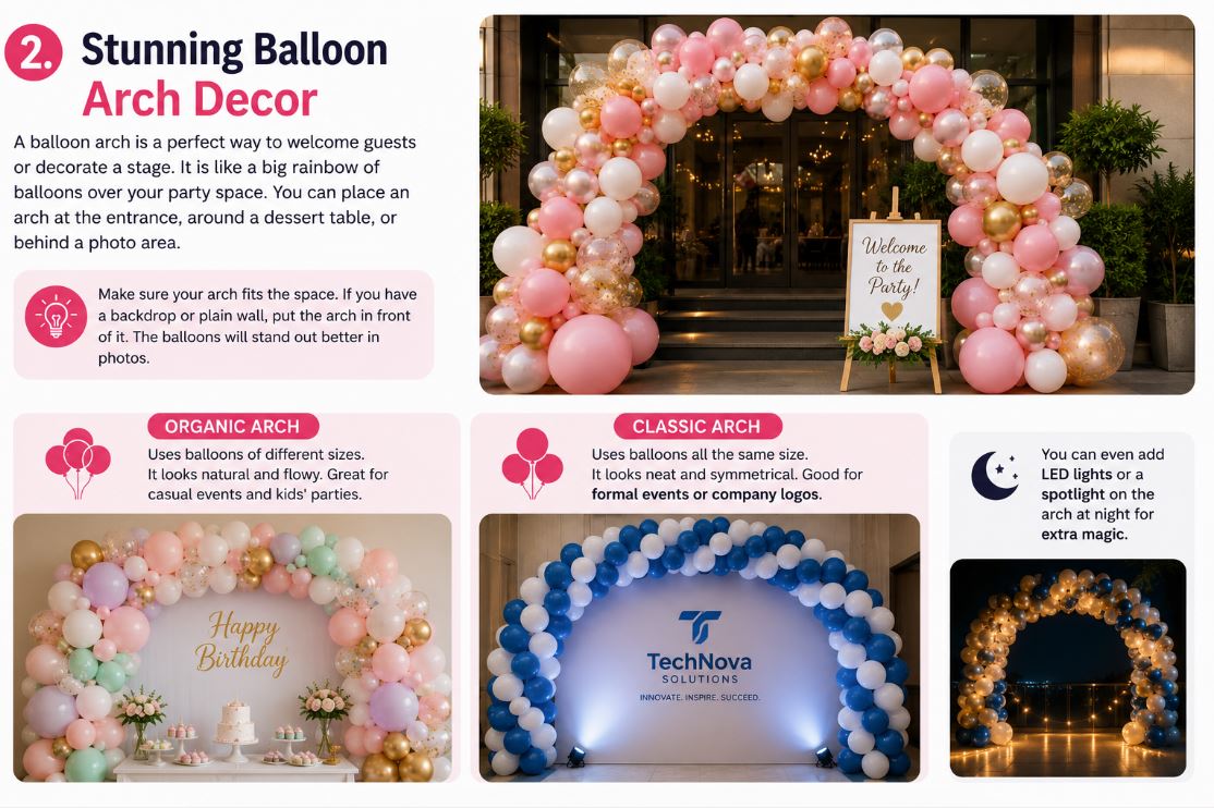 Stunning Ballloon Arch Decor/Decorish.pk