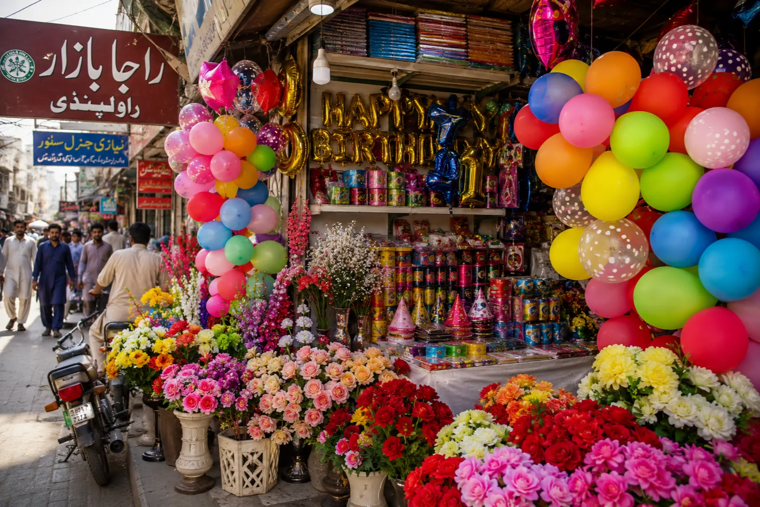 Rawalpindi local market selling affordable party decoration supplies/decorish.pk