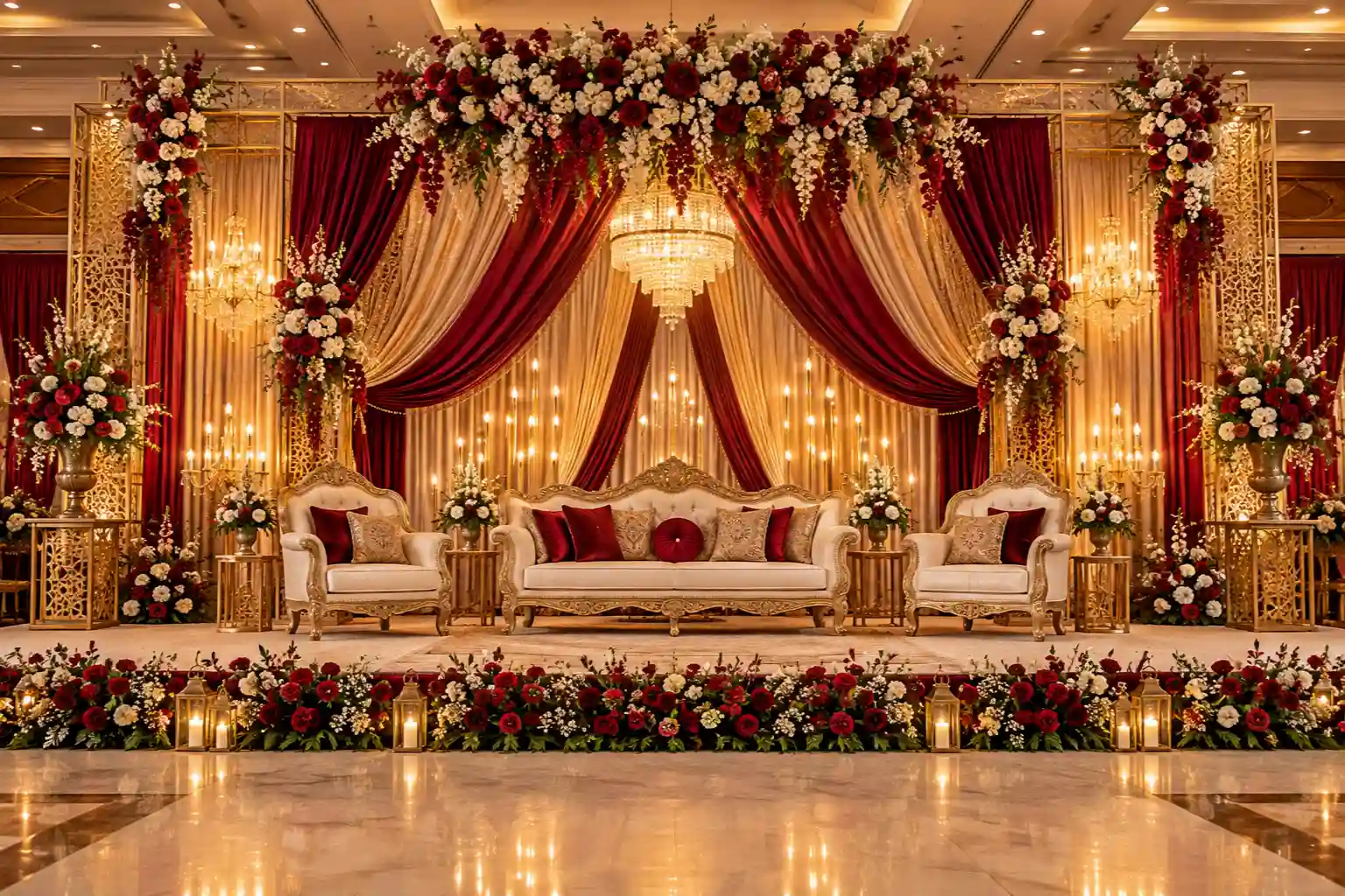Home-based walima decoration ideas for a smaller celebration/decorish.pk
